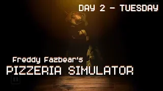 FNaF 6: Pizzeria Simulator Day 2 - Tuesday Walkthrough