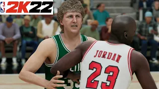 NEW 2K22 LARRY BIRD & '86 Celtics vs '96 Bulls - Full Gameplay