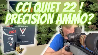 CZ 457 LRP ammo test - Cci Quiet 22lr 710 fps