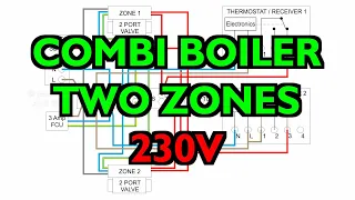 Combi Boiler with Two Heating Zones, 230V Switching