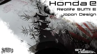 Sumi-E Style Honda E - Reallife Liverydesign showcase