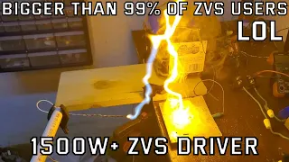 Building a ZVS Driver (1500W+ @ 25kV+)