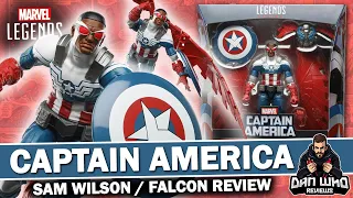 Marvel Legends Captain America Sam Wilson Falcon Cap Symbol of Truth Traget Exclusive Review