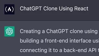 ChatGPT Clone – OpenAI API and React Tutorial