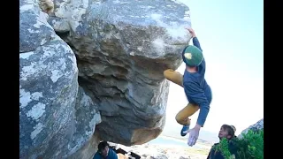 FrictionLabs Pro Keenan Takahashi sends The Pursuit of Happiness, 8a+ (V12).