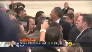 President Obama Arrives In LA - LAX