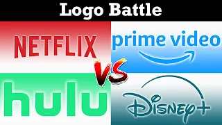 Netflix VS Amazon Prime Video VS Hulu VS Disney+ - Logo Battle