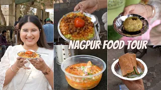 Best NAGPUR Food Tour (Part 1) | Tarri Poha, Saoji Chicken, Chole Bhature, Patodi, & More