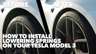 How to install lowering springs for the Tesla Model 3 Unplugged Performance DIY