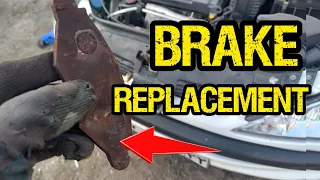How to replace the front brake pads of Peugeot 206