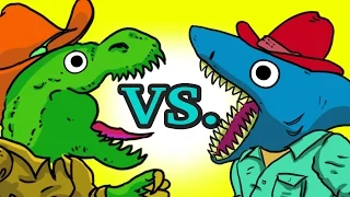 Team SHARK VS. Team DINO #17 Dino Cowboy vs. Shark!! +BEST OF!!)