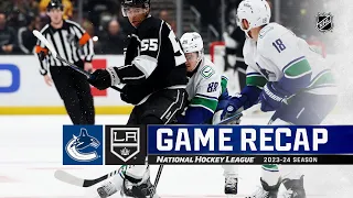 Canucks @ Kings 4/6 | NHL Highlights 2024