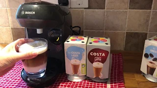Making a Costa Latte - Tassimo Happy Coffee Machine TAS1002GB