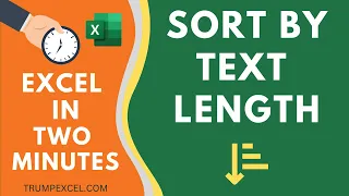 Sort by Text Length in Excel (2 Easy Ways)