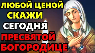 ЛЮБОЙ ЦЕНОЙ СКАЖИ ЭТУ МОЛИТВУ БОГОРОДИЦЕ НА ПРАЗДНИК! Молитва Богородице. Православие