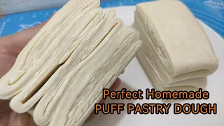 Perfect Homemade Puff Pastry Dough|Puff Pastry Dough Recipe|Tasty Food Kitchen