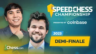 Magnus Carlsen - Wesley So | Speed Chess Championship 2023 | 1/2 Finale LIVE avec Blitzstream