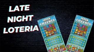 LATE NIGHT  WITH SPECIAL EDITION SUPER LOTERIA AND BONUS TICKETS  TEXAS LOTTERY TICKETS