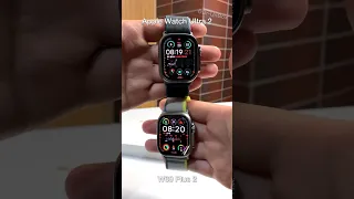 Apple Watch Ultra 2 vs W69 Plus 2 SmartWatch with watchOS 10 System #shorts #viral #apple #video