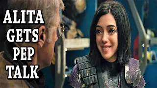 Alita gets a pep talk about Motorball from Doc Ido (2019) Alita: Battle Angel Original Movie Clip 4K