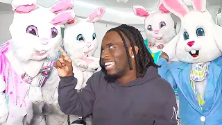 Kai Cenat Brings The EASTER BUNNIES On Stream!😂