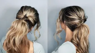 ЛАЙФАК ДЛЯ ДЕВУШЕК: КАК СДЕЛАТЬ КРАСИВЫЙ ОБЪЕМНЫЙ ХВОСТ! ✨ Big Volume Ponytail Hack For Girls 👍🏻