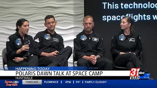 Polaris Dawn crews visits Space Camp in Huntsville