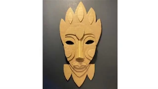 Creating A Low-Relief Cardboard Mask Inspired By African Masks