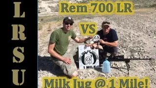 Long Range Shooting 1 Mile vs Milk Jug   Rem 700 LR   7 mm Rem Mag   Aaron Brown