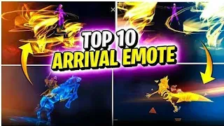 10 Arrival Emotes Of Free Fire | Top 10 Animations Free Fire | Free Fire Animations Top 10 | BD