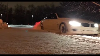 BMW RWD VS AWD IN THE SNOW!!!!