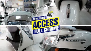 Suzuki Access 125 with CHROME & VISOR only Rs 2000 😎 Awesome Look