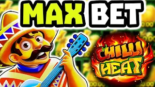 CHILLI HEAT MEGAWAYS 🌶 SLOT MAX BET 🔥 BONUS PAYS HUGE BIG WINS‼️