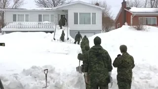 Military joins effort to dig out St. John's