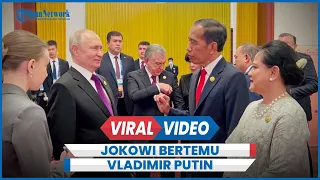 Momen Akrab Jokowi Bertemu Vladimir Putin Saling Sapa