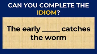 English Idiomatic Quiz: CAN YOU SCORE 20/20 ON THIS ENGLISH IDIOMS? #challenge 10