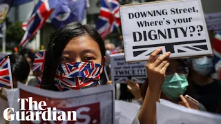 Hong Kong protesters sing 'God Save The Queen' in plea to Britain