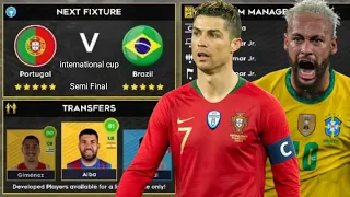 DLS 22 | Portugal 🇵🇹 vs 🇧🇷 Brazil | international cup | Dream League Soccer 22 Gameplay #dls22