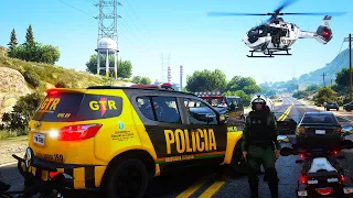 PERSEGUIÇÃO A HOMEM A4MADO CIOPAER / GTR / PMCE | GTA 5 POLICIAL