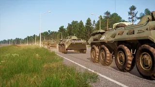 Long Russian Convoy was Completely Destroyed by Ukrainian Bayraktar TB2 Drone: MiL SiM ARMA-3