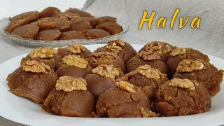 Kako se pravi halva? Tradicionalna poslastica. Najjednostavniji recept. #4k