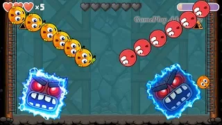 Red Ball 4: 2 ELECTRIC BOSSES Volume 5 'Fusion battle' with C.ORANGE BALL & RED BALL