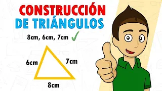 CONSTRUCCION DE TRIANGULOS SEGUN LA MEDIDA DE SUS LADOS Super facil - Para principiantes