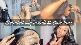 DETAILED frontal wig install ft. Isee hair beginner friendly hair tutorial