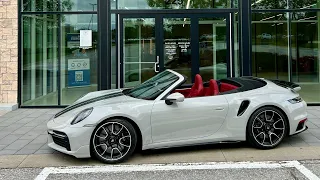 Chalk 2022 Porsche 911 Turbo S Cabriolet - Huge MSRP, Sports Exhaust!