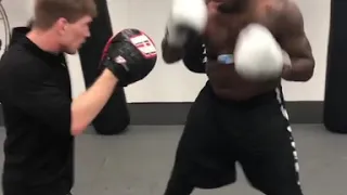 Walt Harris ABSOLUTELY CRUSHING the pads ahead of UFC 254