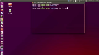 How to run python program using terminal.