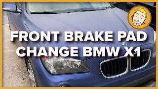 How to CHANGE FRONT BRAKE PADS on an E84 BMW X1