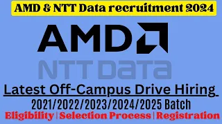 NTT Data off campus drive for 2023/2024/2025 batch |Latest Internship for Freshers| Jobs 2024