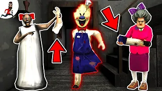 Little Granny vs Ice Scream vs Little Teacher ► funny horror animation granny parody moments